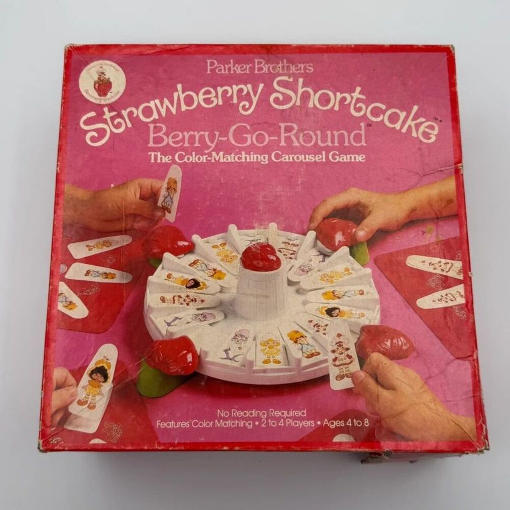 Strawberry Shortcake Berry Go Round Carousel Game 1981